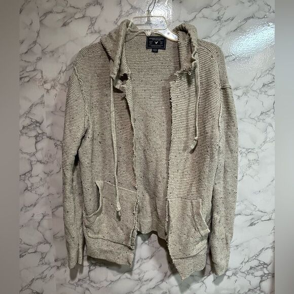 American Eagle Outfitters Distressed Hooded Sweater - Picture 1 of 4